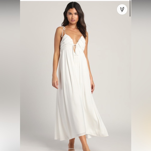 Lulus White Dress SZ.L - Picture 1 of 8